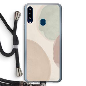 CaseCompany Geo #8: Samsung Galaxy A20s Transparant Hoesje met koord