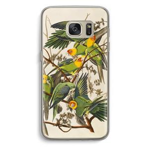 CaseCompany Carolinaparkiet: Samsung Galaxy S7 Transparant Hoesje