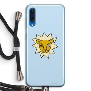 CaseCompany Kleine leeuw: Samsung Galaxy A50 Transparant Hoesje met koord