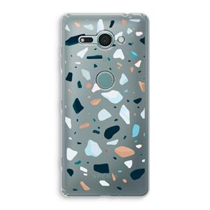 CaseCompany Terrazzo N°13: Sony Xperia XZ2 Compact Transparant Hoesje