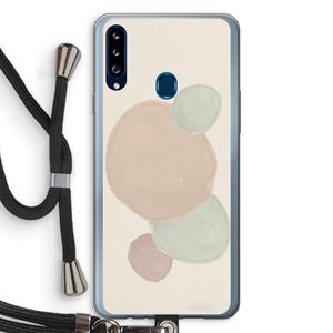 CaseCompany Geo #9: Samsung Galaxy A20s Transparant Hoesje met koord