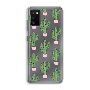 CaseCompany Cactus Lover: Samsung Galaxy A41 Transparant Hoesje