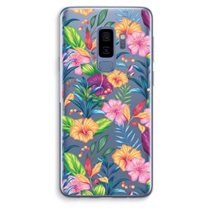 CaseCompany Tropisch 2: Samsung Galaxy S9 Plus Transparant Hoesje
