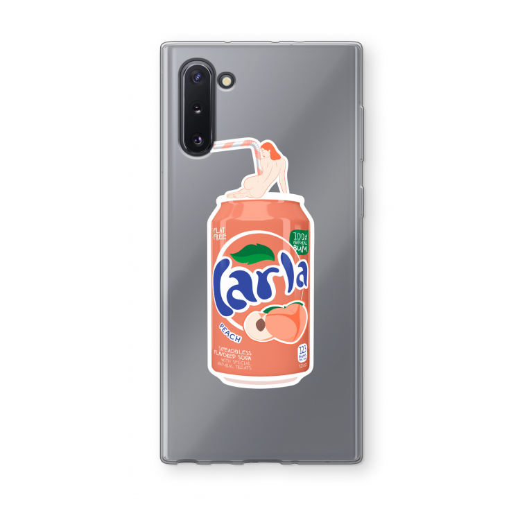 CaseCompany S(peach)less: Samsung Galaxy Note 10 Transparant Hoesje