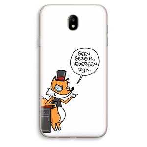 CaseCompany Geen Gezeik: Samsung Galaxy J7 (2017) Transparant Hoesje
