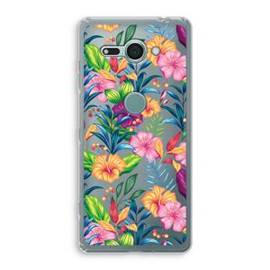 CaseCompany Tropisch 2: Sony Xperia XZ2 Compact Transparant Hoesje