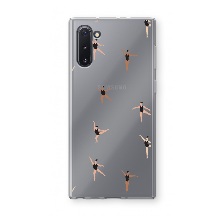 CaseCompany Dancing #1: Samsung Galaxy Note 10 Transparant Hoesje