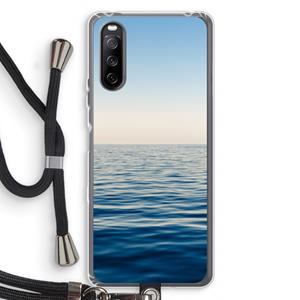 CaseCompany Water horizon: Sony Sony Xperia 10 III Transparant Hoesje met koord