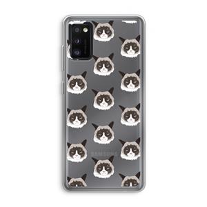 CaseCompany It's a Purrr Case: Samsung Galaxy A41 Transparant Hoesje