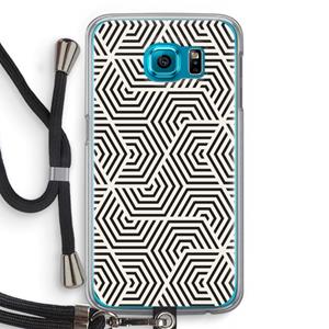 CaseCompany Magic pattern: Samsung Galaxy S6 Transparant Hoesje met koord