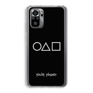 CaseCompany Squid Game: Xiaomi Redmi Note 10S Transparant Hoesje
