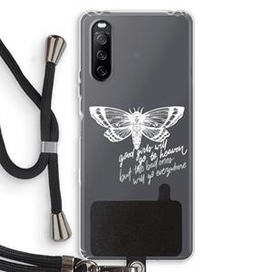 CaseCompany Good or bad: Sony Sony Xperia 10 III Transparant Hoesje met koord