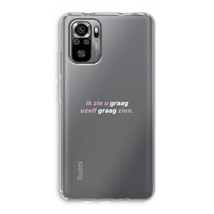 CaseCompany uzelf graag zien: Xiaomi Redmi Note 10S Transparant Hoesje