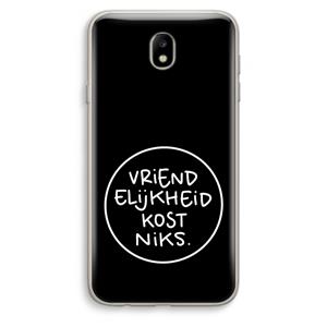 CaseCompany Vriendelijkheid: Samsung Galaxy J7 (2017) Transparant Hoesje