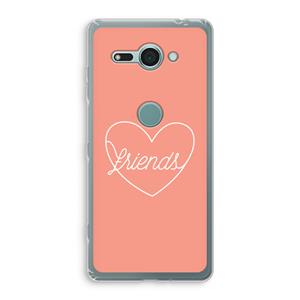 CaseCompany Friends heart: Sony Xperia XZ2 Compact Transparant Hoesje