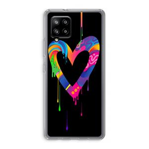 CaseCompany Melts My Heart: Samsung Galaxy A42 5G Transparant Hoesje