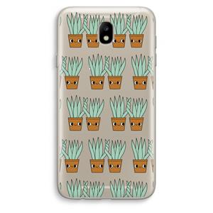 CaseCompany Sansevieria: Samsung Galaxy J7 (2017) Transparant Hoesje