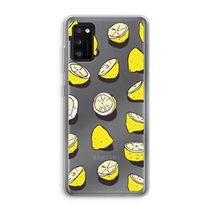 CaseCompany When Life Gives You Lemons...: Samsung Galaxy A41 Transparant Hoesje