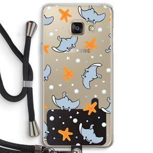 CaseCompany Manta: Samsung Galaxy A3 (2016) Transparant Hoesje met koord