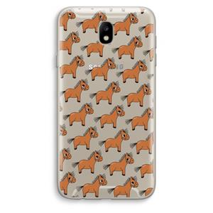 CaseCompany Pony: Samsung Galaxy J7 (2017) Transparant Hoesje