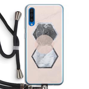 CaseCompany Creatieve toets: Samsung Galaxy A50 Transparant Hoesje met koord