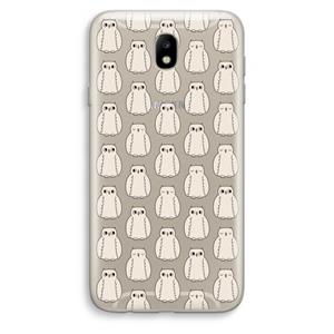 CaseCompany Uilen: Samsung Galaxy J7 (2017) Transparant Hoesje