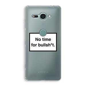 CaseCompany No time: Sony Xperia XZ2 Compact Transparant Hoesje