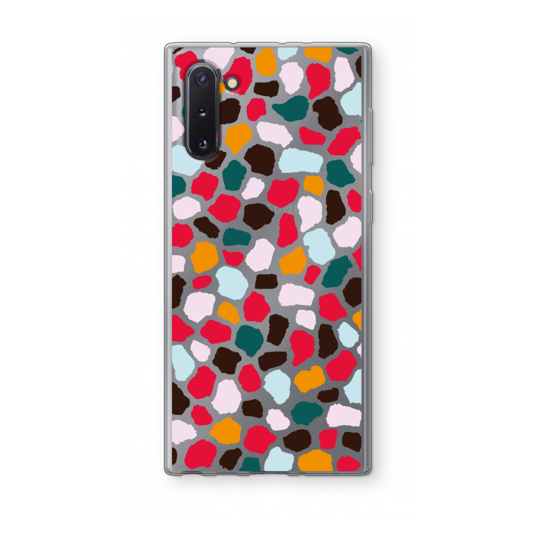 CaseCompany Colored Giraffe: Samsung Galaxy Note 10 Transparant Hoesje