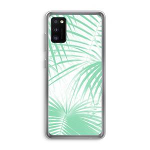 CaseCompany Palmbladeren: Samsung Galaxy A41 Transparant Hoesje