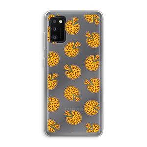 CaseCompany You Had Me At Pizza: Samsung Galaxy A41 Transparant Hoesje