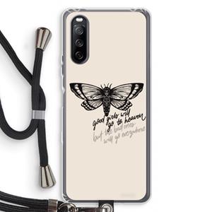 CaseCompany Good or bad: Sony Sony Xperia 10 III Transparant Hoesje met koord