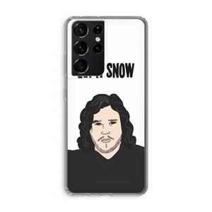 CaseCompany Let It Snow: Samsung Galaxy S21 Ultra Transparant Hoesje