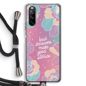CaseCompany Good stories: Sony Sony Xperia 10 III Transparant Hoesje met koord