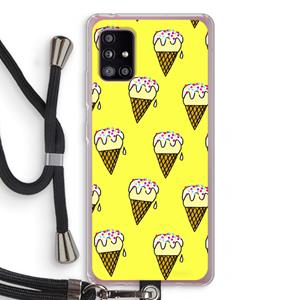 CaseCompany Isjes: Samsung Galaxy A51 5G Transparant Hoesje met koord
