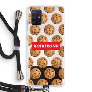 CaseCompany Koekerond: Samsung Galaxy A71 Transparant Hoesje met koord