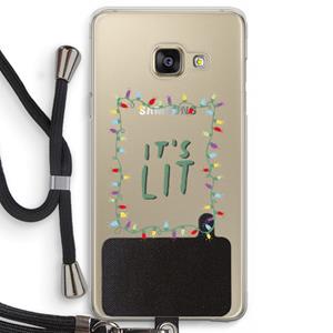 CaseCompany It's Lit: Samsung Galaxy A3 (2016) Transparant Hoesje met koord
