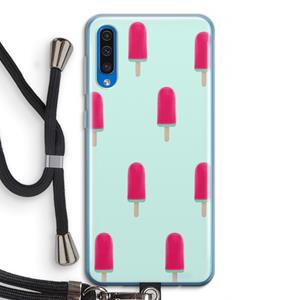 CaseCompany Waterijsje: Samsung Galaxy A50 Transparant Hoesje met koord