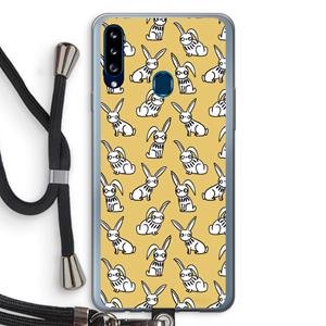CaseCompany Haas: Samsung Galaxy A20s Transparant Hoesje met koord