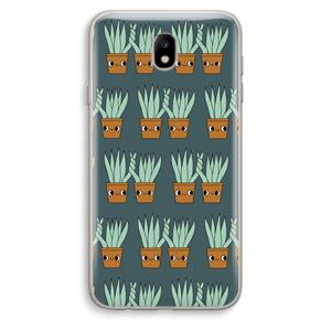 CaseCompany Sansevieria: Samsung Galaxy J7 (2017) Transparant Hoesje