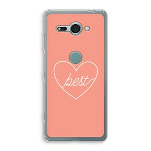 CaseCompany Best heart: Sony Xperia XZ2 Compact Transparant Hoesje