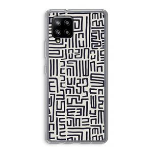 CaseCompany Moroccan Print: Samsung Galaxy A42 5G Transparant Hoesje
