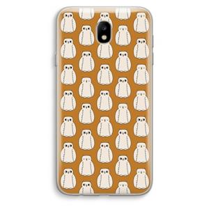CaseCompany Uilen: Samsung Galaxy J7 (2017) Transparant Hoesje
