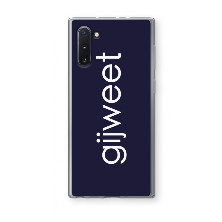 CaseCompany Gijweet: Samsung Galaxy Note 10 Transparant Hoesje