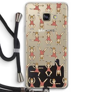 CaseCompany Gymboys: Samsung Galaxy A3 (2016) Transparant Hoesje met koord