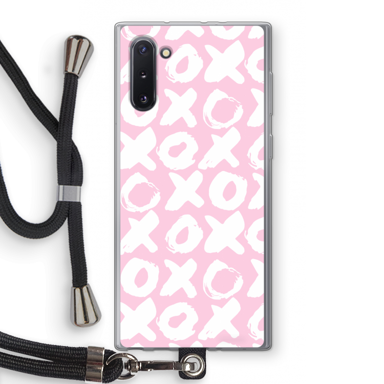 CaseCompany XOXO: Samsung Galaxy Note 10 Transparant Hoesje met koord
