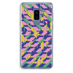 CaseCompany Skew Blush 1: Samsung Galaxy S9 Plus Transparant Hoesje