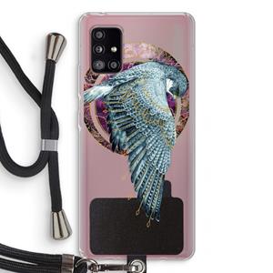 CaseCompany Golden Falcon: Samsung Galaxy A51 5G Transparant Hoesje met koord
