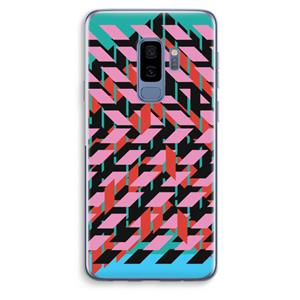 CaseCompany Skew Blush 2: Samsung Galaxy S9 Plus Transparant Hoesje