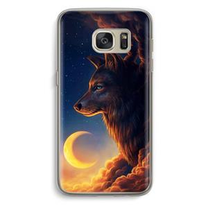 CaseCompany Night Guardian: Samsung Galaxy S7 Transparant Hoesje