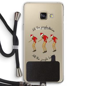 CaseCompany Jingle Ladies: Samsung Galaxy A3 (2016) Transparant Hoesje met koord